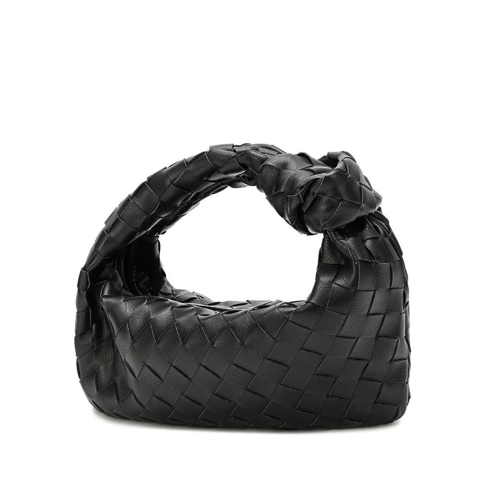 Tiffany & Fred Paris Woven Sheepskin Knot Bag Pouch